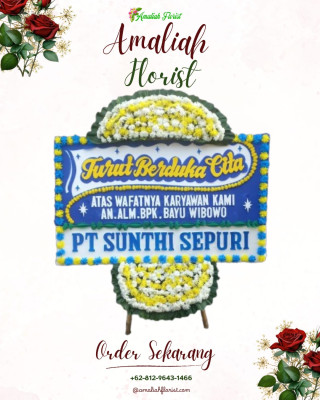 Papan Bunga Duka di Wanutengah